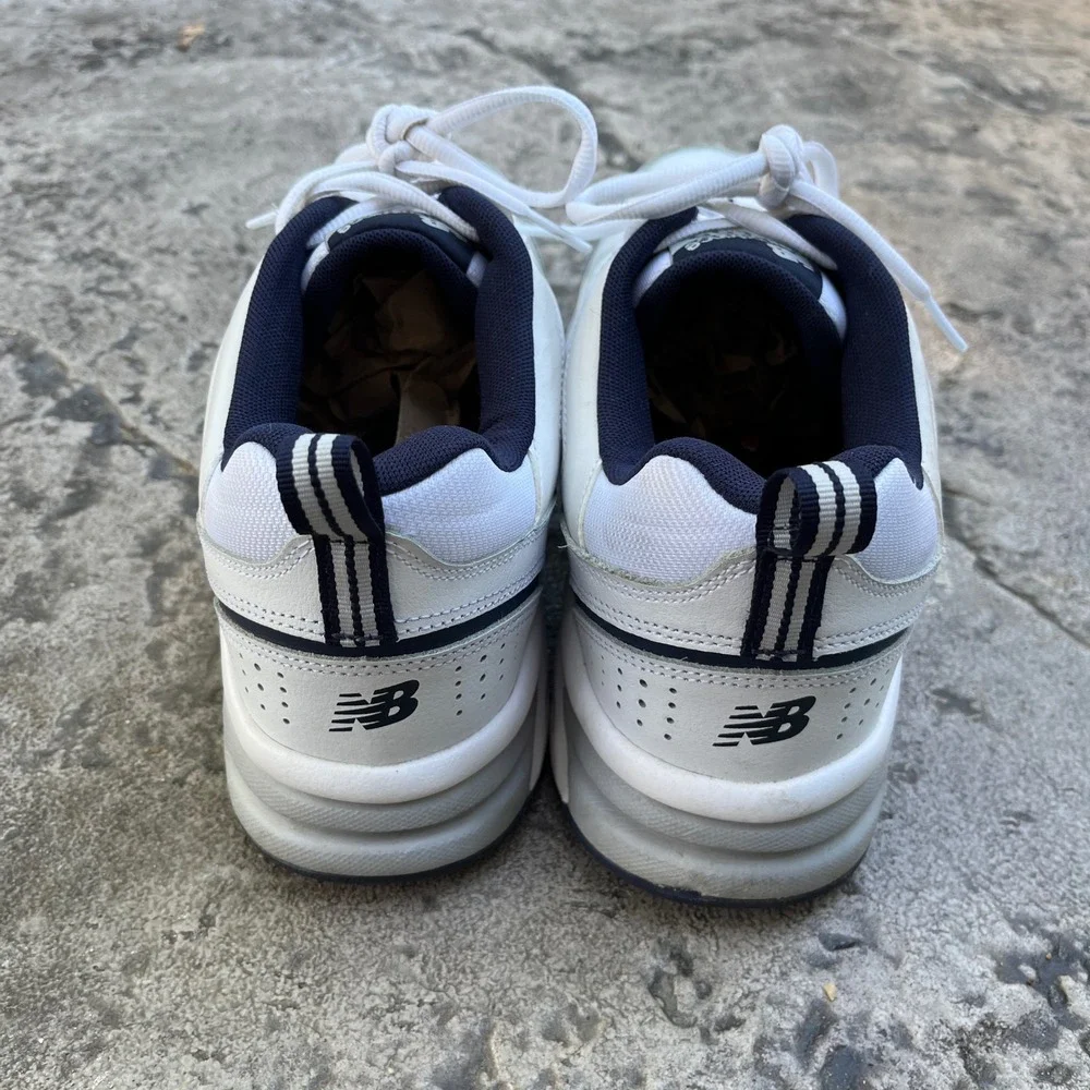 New Balance 623v3 Men 13 4E Extra Wide White Navy Leather Training Shoes walking - Picture 6 of 9
